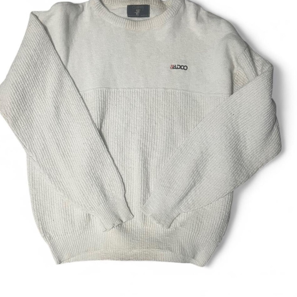 Men's White Sweater #vintage #adco